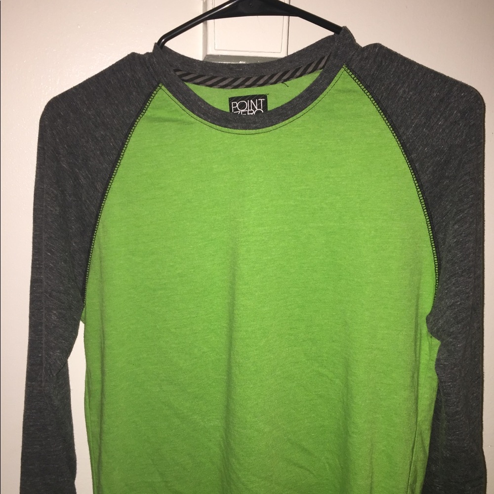 Point Zero Long Sleeve Tee Green Size L